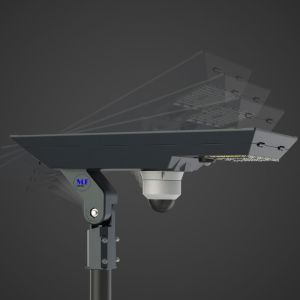 China Outdoor Waterproof Motion Sensor Solar Powered Pole Lamp Landscape Street Lighting LED Solar Street Light on sale