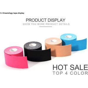 China skin breathable professional strong elasticity,95%cotton + 5%Spandex wholesale customer printing kinesiology sports tape on sale