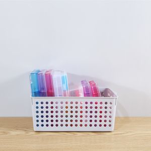 Rectangle Toy Food Cube Kitchen Plastic Basket Organizer