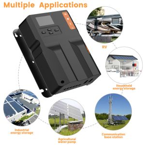 40 Amp MPPT Solar Charge Controller with 300 Days Historical Data and -35℃~+65℃