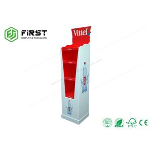 Custom Glossy Printing POP Advertising Corrugated Paper Floor Display Shelf