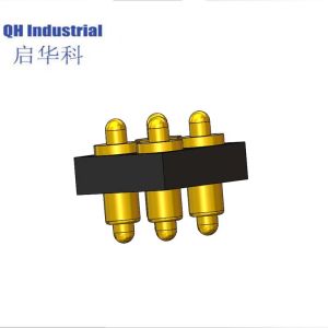 4Pin Denmark Hiqh Recycling Connector Magnetic Power Connector spring loaded pin