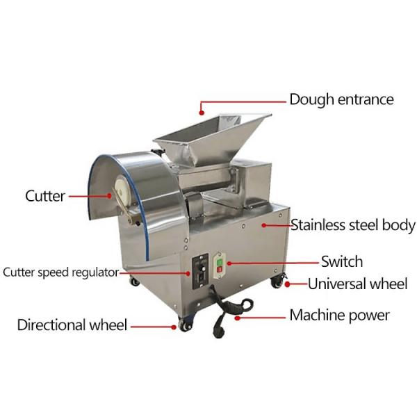 Automatic Machine Makes Pizza Dough Dough Ball Cutting And Rounding Machine
