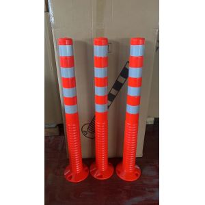 1000mm Flexible PU Warning Post 100cm 40" Inch Spring Delineator Post