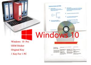 Cheap 32/64 Bit Windows 10 Pro OEM Sticker Professional Computer Software with Product Key for sale