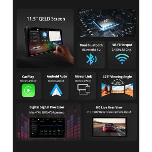 8 256g 5G Wifi DSP Stereo Audio 2 Din Android Car Radio Full fit screen GPS
