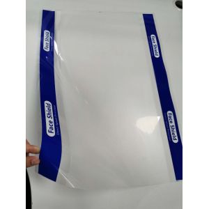 Disposable Face Shield Material 0.25mm Anti Fog PET Sheet Splash Proof