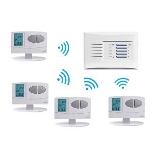 1 To 4 NTC Sensor 0.5°C Accuracy Remote Wireless Riseem Thermostat