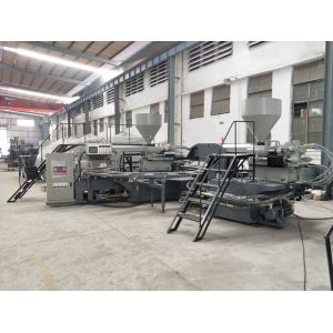 Automatic Rotary PVC PCU Kids' Sandals Making Machine With Air Blowing 20