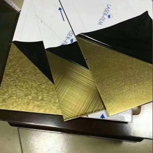 Cheap Customized Stainless Steel PVD Sheets 3048mm Length For Wall Cladding for sale
