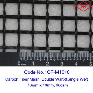 10MM X 10MM Carbon Fiber Reinforcement Mesh Fabric 80gsm For Construction
