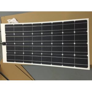 Black 12V Mono Cell Solar Panel UV Resistant Easy Installation Without Frame