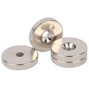 China N42 Neodymium Magnets Neodymium Countersunk Ring Magnet ISO9001 Certified on sale