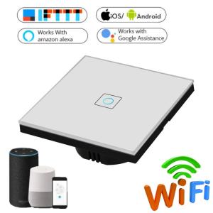 Cheap EU Standard Wifi Light Switch Wall Switch Wireless Smart Switch 220v APP Control with Alexa/google home 1/2/3 Gang for sale