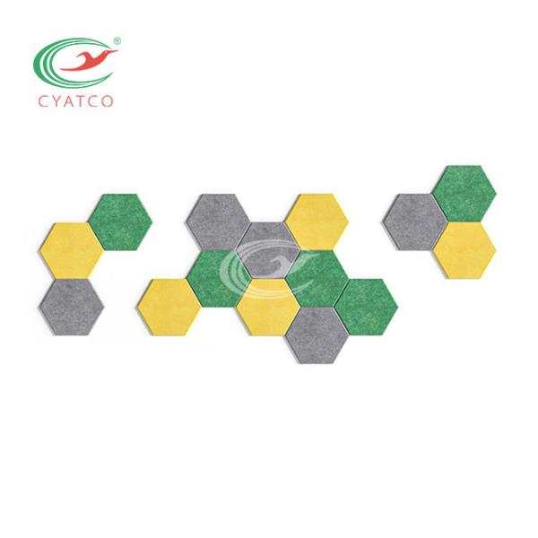 Hexagon Sound Deadening Tiles , Lightweight Acoustic Tiles For Soundproofing