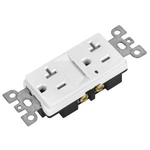 Wall Mounted Electrical Socket With Night Light 20A 125V