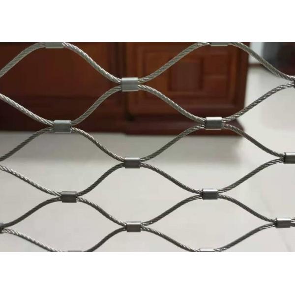 Quality Knotted Rope Mesh 13*13mm Stainless Steel Cable Mesh Zoo Rope Netting 1.5mm wholesale