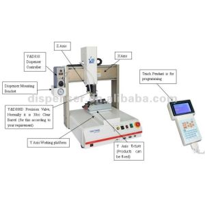 Automatic SMT Industrial Glue Dispenser Equipment Speed 0.1-800/350 mm/Axis