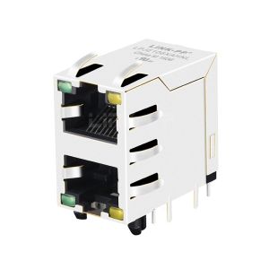 LPJE106XAHNL 2X1 Port RJ45 Connectors without Integrated Magnetics Green/Yellow