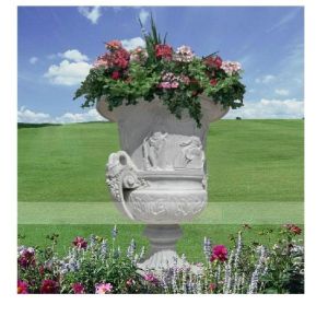 Cheap Garden New Design White Stone Planter for sale