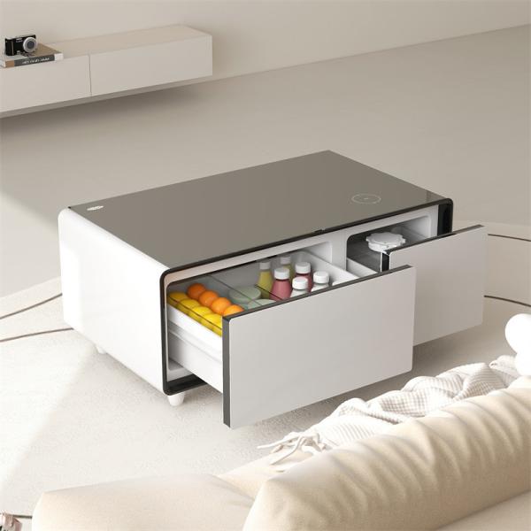 Modern Furniture Smart Coffee Table with Refrigerated Drawer and Wireless