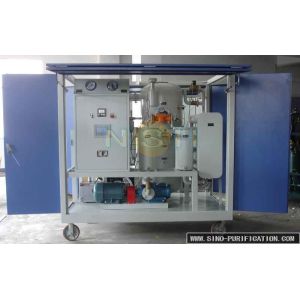 Cheap 5 PPM Water Content Vacuum Oil Centrifuging Machine , Mobile Type Oil Purifying Machine for sale