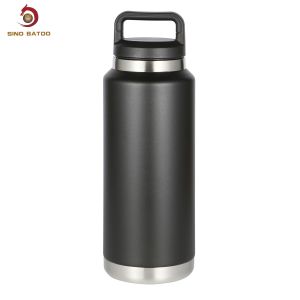 36oz Black Vacuum Insulated Growlers With Grip Handle