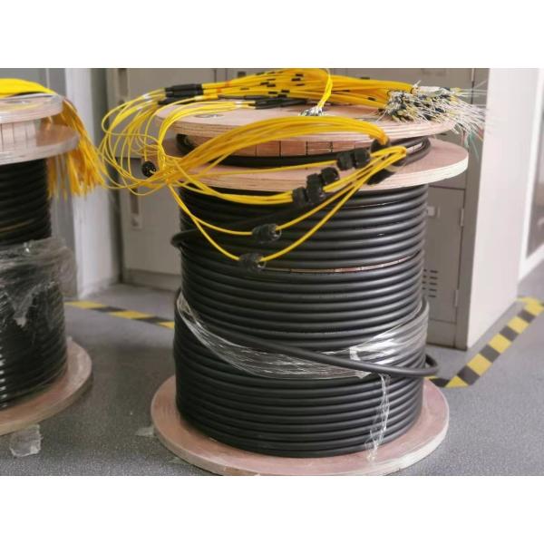 Quality 3mm Lose Tube Armored Fiber Patch Cable , LC Patch Cord M12 Waterproof Connector wholesale