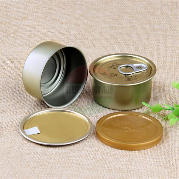 FDA Empty Tin Cans / Pop Top Easy Open Canned Fishery Ring Pull Metal Tin Food
