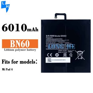 Black 6000mAh Capacity Tablet Battery for Xiao Mi Pad 4 High Capacity OEM BN60