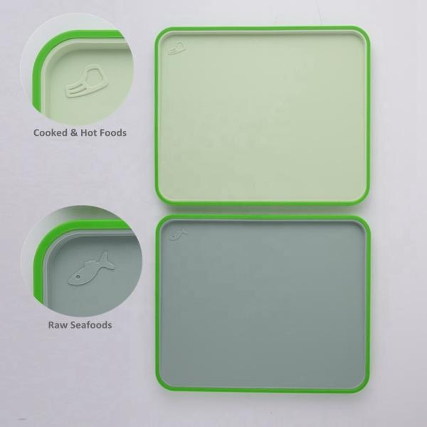 PP Reversible Large Kitchen Chopping Board with Easy Grip Handle and Deep Juice Grooves