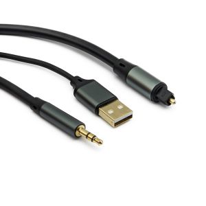 Digital Optical Toslink to 3.5mm Jack Cable for TV / PS5 / Projector