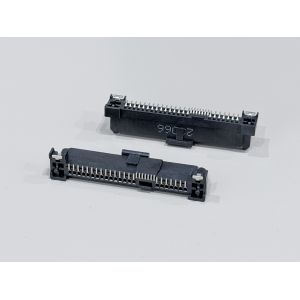 SAS 29P Female Connector, SMT, Gold-Plated 30U", High Durability for Data and