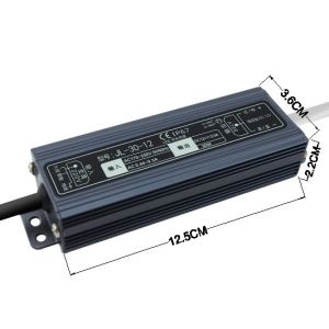 IP67 Ultra Thin LED Driver 2.5A 12V 30W Power Supply LED Module Buried Light Box