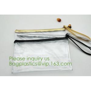 Packaging Bag Customized PVC Zipper Bag,frosted slider transparent k water proof