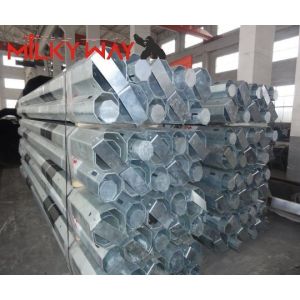 Gr65 Material Steel Power Pole with 460 MPa Yield Strength and 620 MPa Tensile