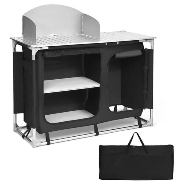 Foldable Portable Table for Villa Party Event Banquet in Outdoor Garden Backyard