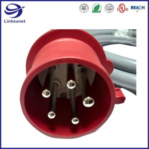 281204 4G6 Industrial Robot Power Wire Harness with 32A IP44 Power Connectors