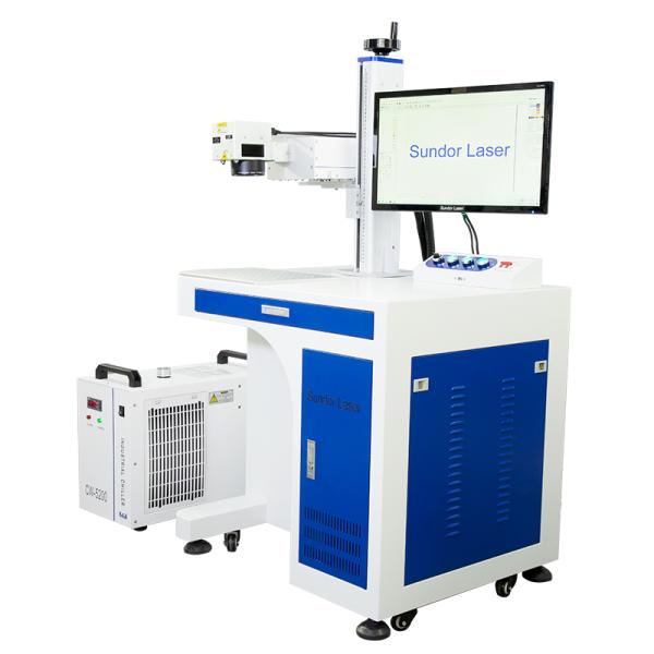 3W 5W Sundor UV Laser Marking Machine For Glass Sunglasses Bottle
