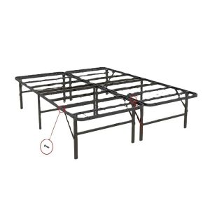 Convenient Metal Platform Double Folding Bed Frame for Full Size Bedroom and
