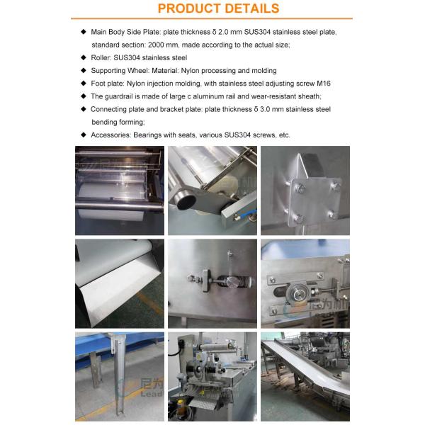 Vertical Vegetable Fruit Incline Flat PVC White Conveyor Belt System For Food Industry