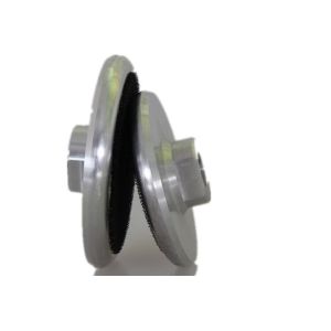 China 4 Inches Aluminum Back Up Pads Hooked Easy Change For Ogee Shape Granite Polishing on sale