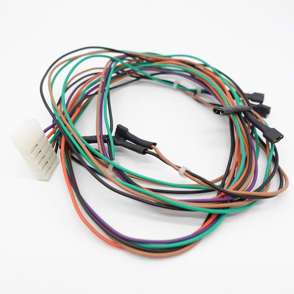 Custom Appliance UL1185 Wire Harness with Black Braided Sleeves and Silver
