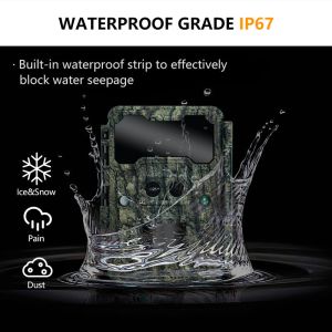 Outdoor hunting camera KW696 dual-lens 30MP waterproof IP67 1080p night vision