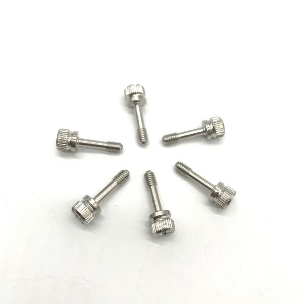 Quality Captive M4X16 Stainless Steel Machine Screws Eleven Character Groove Knurling wholesale