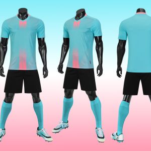 Optional Color Plain Soccer Jersey Premium Fabric Breathable Football Dress Full