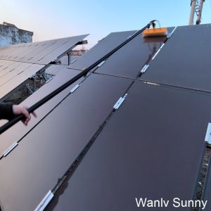 9.0 Meters Extended Water Fed Handle Cleaning Brush for Photovoltaic Farms Made