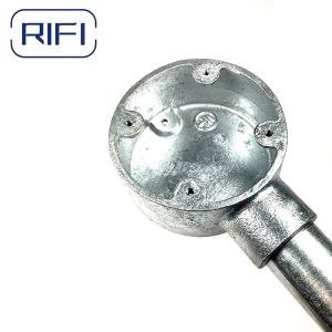 Electrical Conduit Circular Junction Box Malleable Iron 20mm 25mm