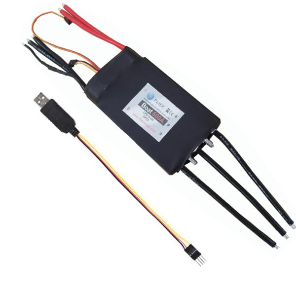 Quality Double Battery Wire RC Surfboard Esc 3-22S 600A Water Cooled Medium Acceleration wholesale