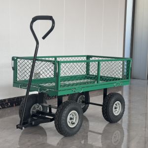 Convenient Garden Wagon Cart with Pneumatic Wheels and Durable Steel Structure